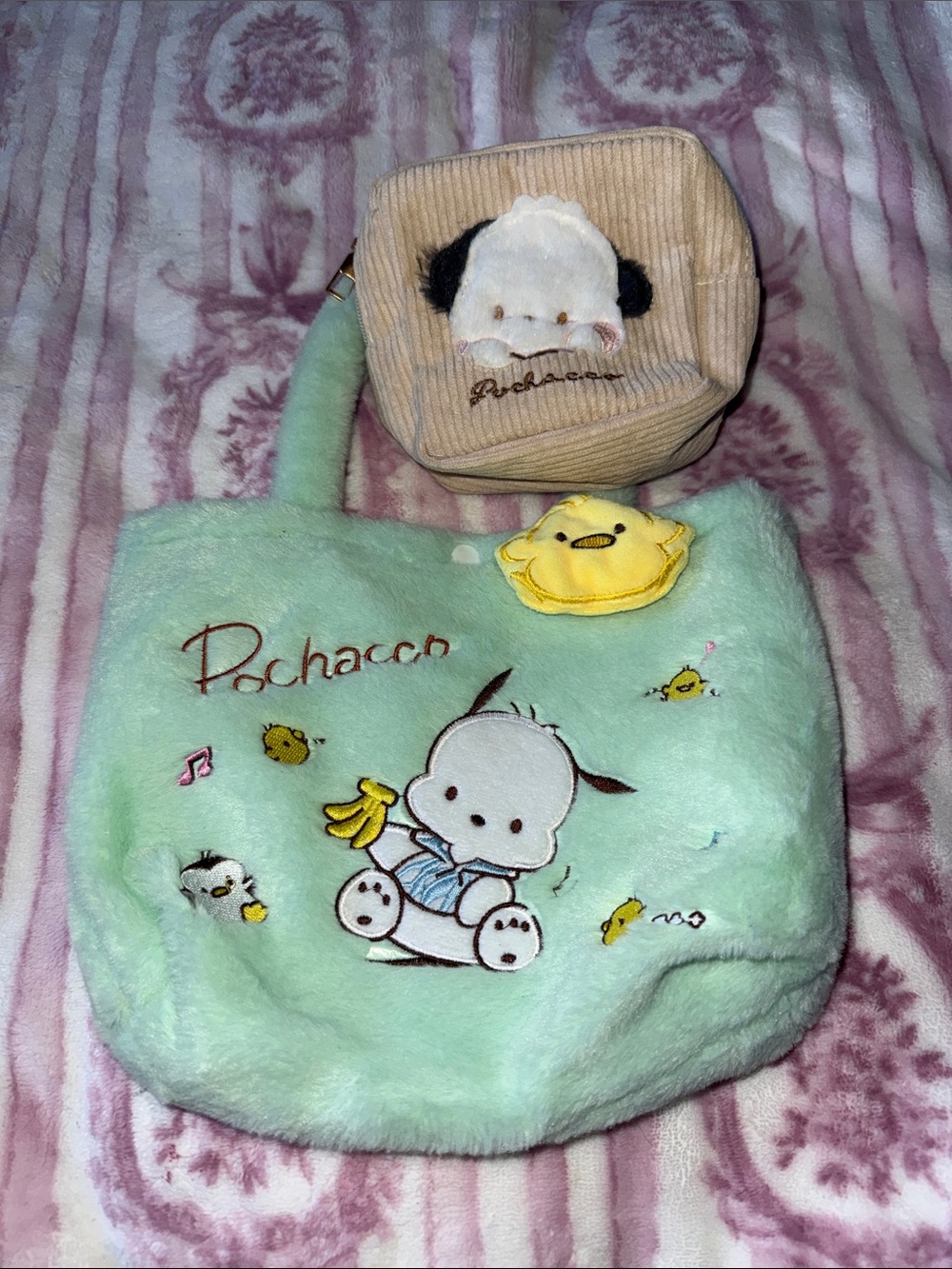 Sanrio pochacco pouch and purse